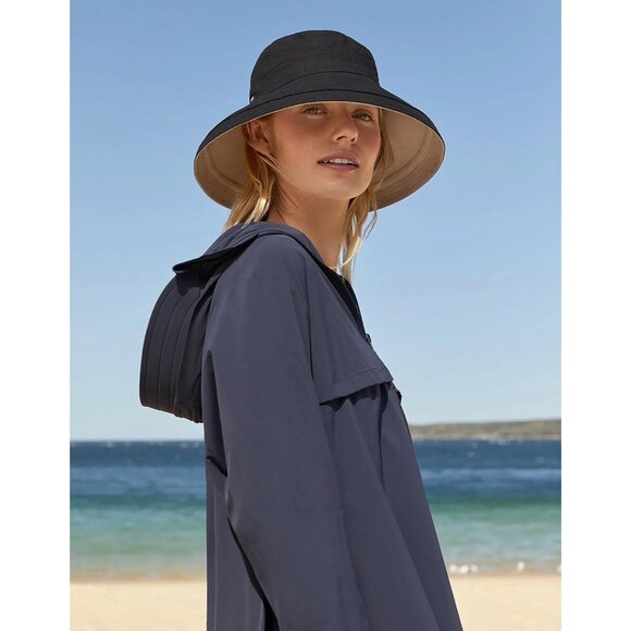 Women\'s UPF 50+ Sun Hat Packable Reversible Wide Brim UV Travel Accessory